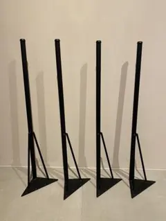 테이블 다리 4개 세트, 높이 약 70cm, 블랙 아이언, DIY