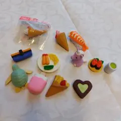 食べ物モチーフ消しゴムセット