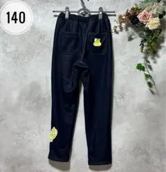 X-LARGE ネイビー パンツ 裏ボア ロゴ入り 140