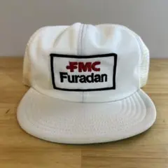 希少 70s-80s USA製 FMC トラッカー キャップ 企業ロゴ つば裏緑