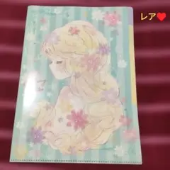 flowerykiss　水森亜土　フラワーリーキス　クリアファイル　A4のサムネイル