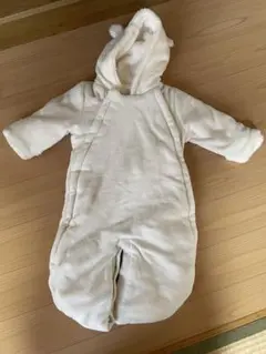 babyGap フード付きロンパース 6-12ヶ月 ホワイト