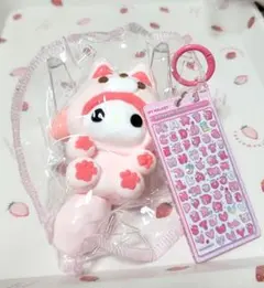 マイメロ　スクイーズ&シール風ストラップのサムネイル
