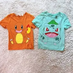 ポケモン Tシャツ 2枚セット 110cm ヒトカゲ　フシギダネ　半袖