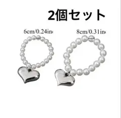 ラブブ　ネックレス　パール　POP MART マカロン　labubu　ハート