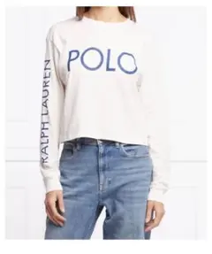 Ralph Lauren ロゴ入り クロップドロンT