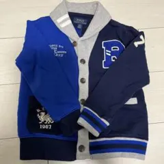 【Ralph Lauren】カーディガン 110 ネイビー/グレー/ブルーのサムネイル