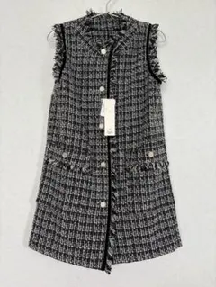 ツイードノースリーブベスト