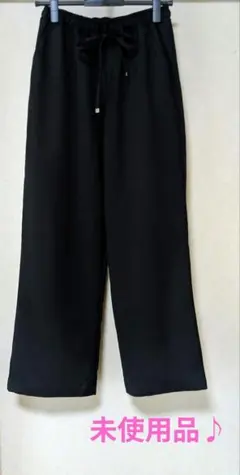 未使用♪　黒ワイドパンツ Mサイズ