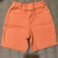キッズ ハーフパンツ オレンジ ウエストゴム