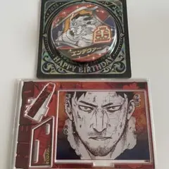 僕のヒーローアカデミア バースデー エンデヴァー 缶バッジ アクリルジオラマ