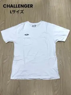 【美品】CHALLEGER LOGOポケットTEE ホワイト Lサイズ