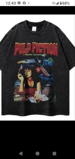 Pulp Fiction グラフィックTシャツ XL ブラックのサムネイル
