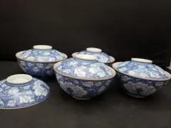 送料無料 幕末～明治期 古染付仙人松鶴図青華碗 径12cm - メルカリ