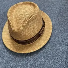 美品】石田製帽 ISHIDASEIBOU ブレードハット 中折れ麦わら帽子 - メルカリ