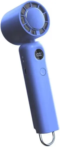 携帯扇風機 ハンディ【SP暴風モード付き -26℃瞬間冷却】 冷却プレート　青