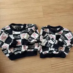 MARKY'S チェック柄トレーナー 80 2枚