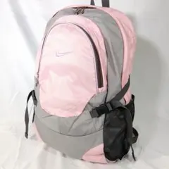 【希少】ナイキ リュック ピンク グレー 2層式 頑丈 逸品 NIKE