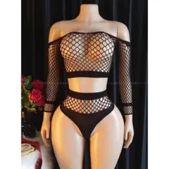 ボディストッキング セクシーボディスーツ 全身網タイツ　コスプレ6049のサムネイル