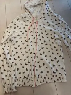 古着 花柄フード付きパーカー y2k