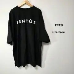 reca レカ オーバーサイズ 五分袖 ロゴ Tシャツ Freeのサムネイル