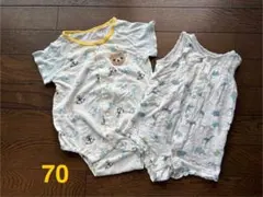 [夏用]ベビーロンパース　70cm 2点セット