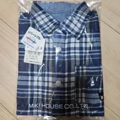 【新品タグ付】MIKIHOUSE　DOUBLE.Bリバーシブル長袖シャツ110