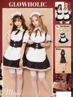 コスプレ クリアストーン GLOWHOLIC コルセットメイド Lサイズのサムネイル