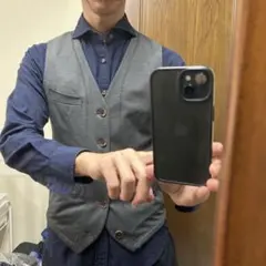 【最終値下げ】COMME CA MEN グレー ベスト Mサイズ