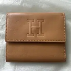 ヒロフ　HIROFU ２つ折り財布　キャメル