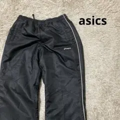 asics アシックス　ナイロンパンツ　レディース M ブラック　ピンク