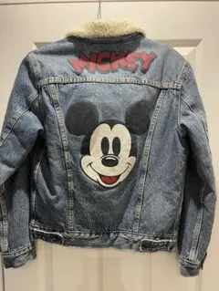 希少品　ミッキーマウスリーバイス デニムジャケット Levis 裏ボア アウター