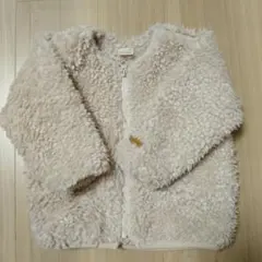 petit main ボアアウター 80 ピンク