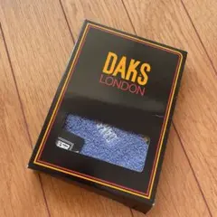 【新品未使用】DAKS LONDON ハンカチ 青 チェック柄
