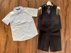 【極美品】子供用フォーマル(半袖・半ズボン・ベスト)120㎝