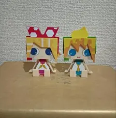 鏡音リン　鏡音レン　フィギュア　ランドセル　ペーパークラフトフィギュア　セット