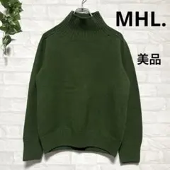 【極美品】MHL. ハイネックニット スコットランド製 ウール セーター