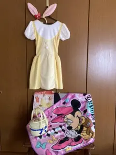ディズニー ミスバニー　コスプレ衣装 ミニーブランケット バスケット　ハロウィン