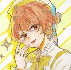 k*y様 手描きイラスト　アナログ　原画　オリジナル　男の子　色紙