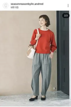 season reason　ニットプルオーバー　L