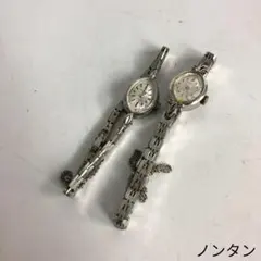 SEIKO セイコー レディース 腕時計 2本セット 手巻き式 シルバー