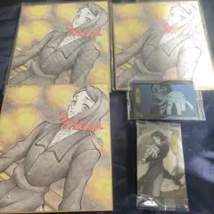 鬼滅の刃　魘夢　色紙　カード　5点セット