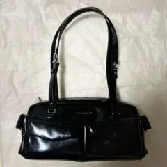 レイチェル イロンゲイテッドマルチポケットショルダーバッグ ノワール