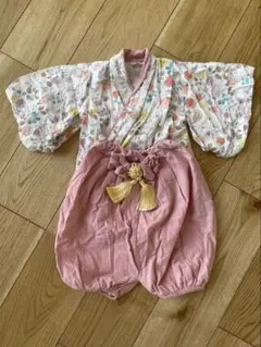 和風ロンパース　ベビー袴　ひな祭り　初節句　お食い初め　セパレート