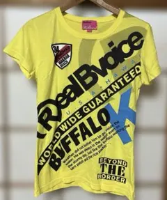 RealBvoice 総柄ロゴ Tシャツ イエローM 平成レトロy2kのサムネイル