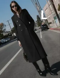 ZARA ザラ　ロング丈ダブルブレストコート　新品、未使用