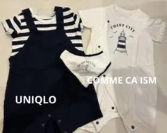UNIQLO ユニクロ COMME CA ISM コムサ ロンパース スタイつき