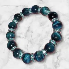 天然石(ブルータイガーアイ)のブレスレット