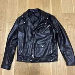 ZARA ダブルライダースジャケット ブラック M