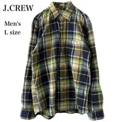 J.CREW ジェイクルー 長袖 チェックシャツ ネルシャツ メンズ L